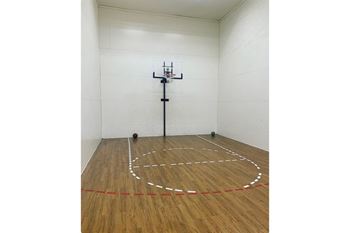 Indoor basketball court